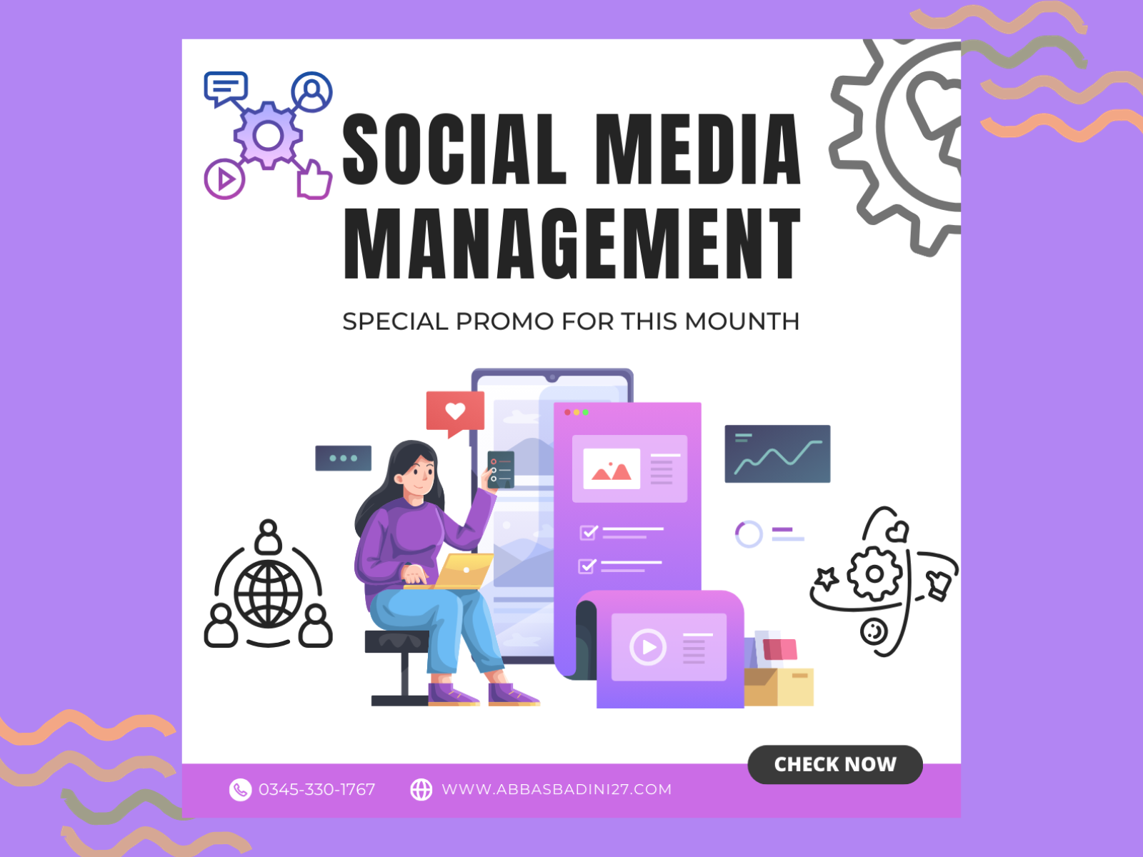 Social Media Management branding designer facebook graphic design instagram management marketing poster social media ui ux youtube