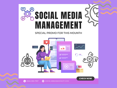 Social Media Management branding designer facebook graphic design instagram management marketing poster social media ui ux youtube