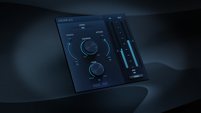 Drumforge - Drumflex 3d artwork audio audioplugin gui plugin ui