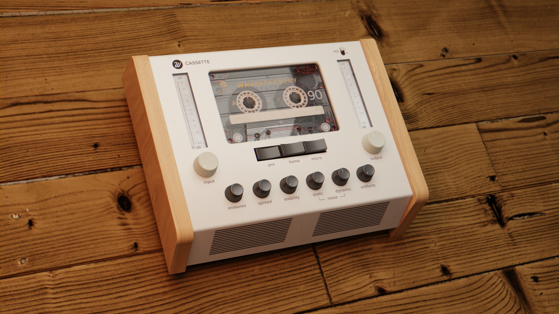 Waves Factory - Cassette 3d artwork audio audioplugin gui music ui