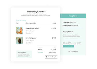 Daily UI 017 - Email Receipt