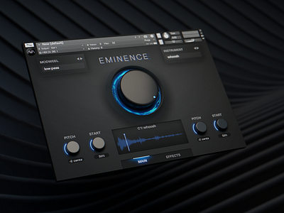 AVA Music - EMINENCE 3d artwork audio audio plugin design gui plugin ui