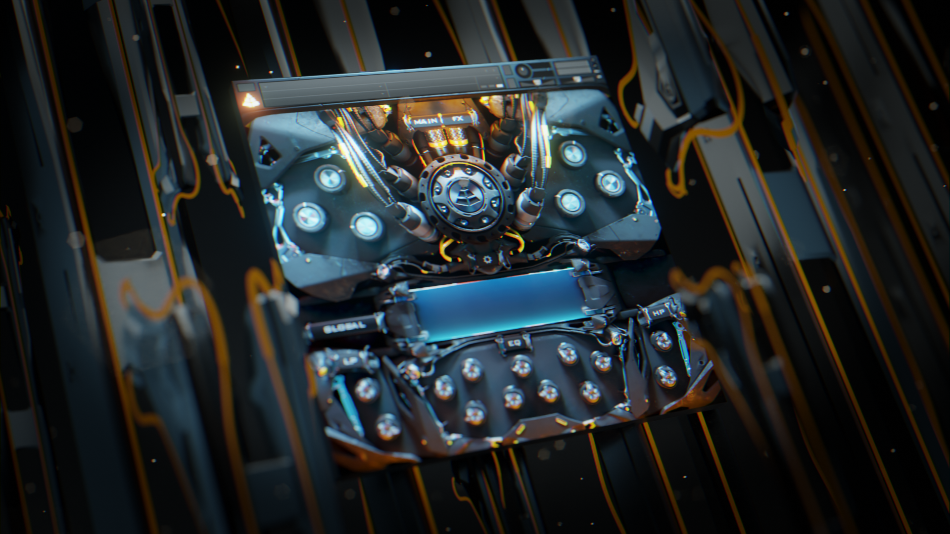 AudioImperia - Artifact 3d artwork audio audio plugin gui music ui