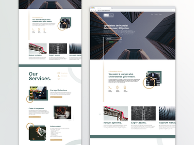 Legal Site Redesign branding ui