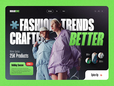 UrbanChic - Redefining Online Fashion Retail 2024 branding clothing clothing brand design e commerce e store fashion fashion products minimal online shop shape dynamics trend ui urbanchic ux