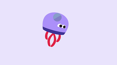 Jellyfish after effects animation character colombo course design emanuele gif graphic design illustration jellyfish logo loop motion secrets