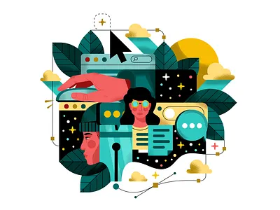 Another weekend brand designer brushes curves design illustration illustrator jonathan holt oakland pen tool san francisco texture