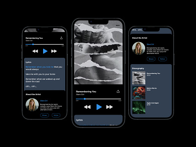 Daily UI 9 design music player ui