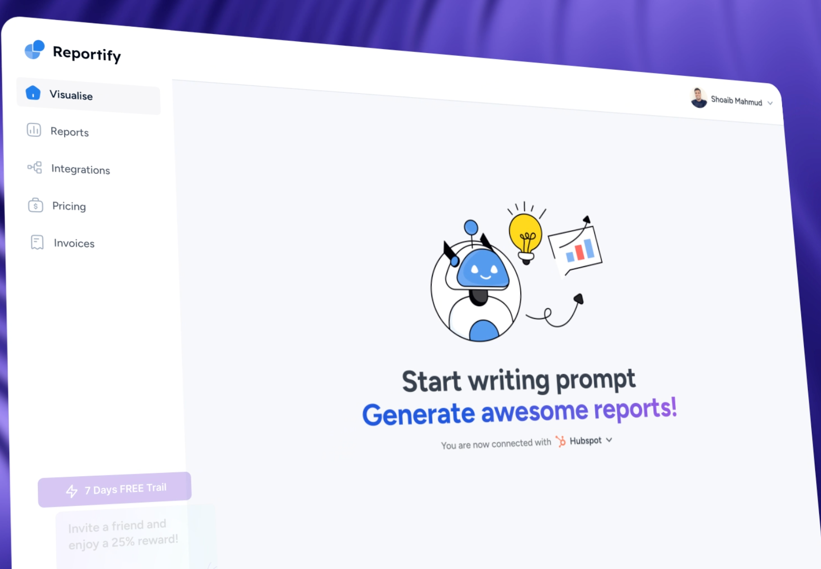 Chatgpt for report generation ai business chatgpt report saas total ui ux