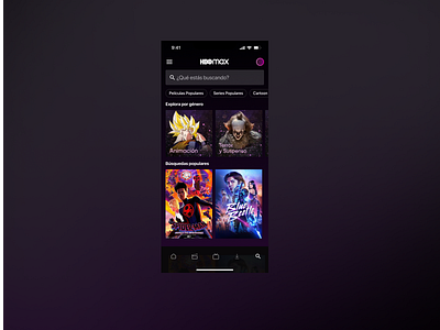 Search - HBO MAX 022 🔎 #DailyUI app branding dailyui design graphic design hbo hbomax illustration logo motion graphics movies search series ui uidesign uxui
