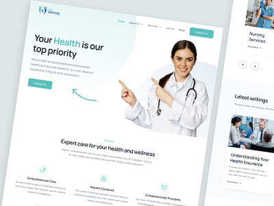 Healthcare website design care design health healthcare healthcare website ui medical medical ui medicine ui uiux ux web design web page website