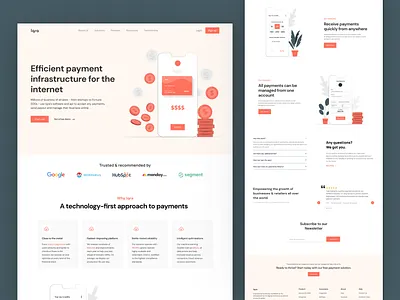 Fintech landing page design banking clean finance finance website financial fintech fintech website iqra khanmohammadiqra landing page landingpage minimal money saas ui design uiux wallet web webdesign website