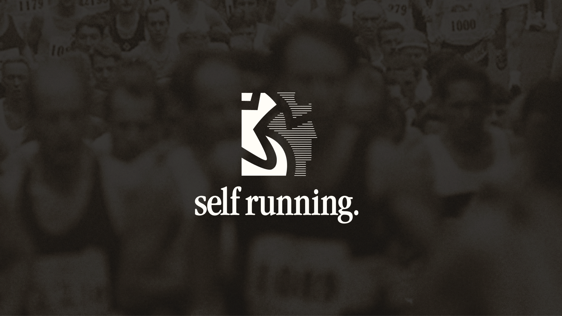 Self Running Mark branding brooklyn logo design new york city running typography
