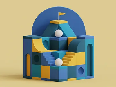 Hand Crafted Shapes 3d 3d art abstract abstract art art art direction b3d blender blender3d colorful colors concept design graphics graphics design illustration illustration design low poly lowpoly shapes