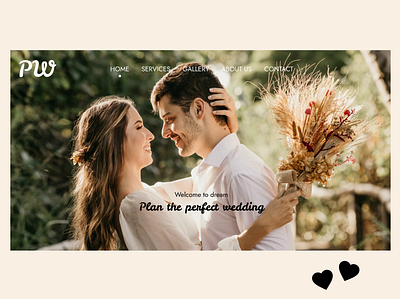 Perfect wedding website / Landing page animation application design figma figmawebsite ui uidesign ux website wedding weddingdecoration