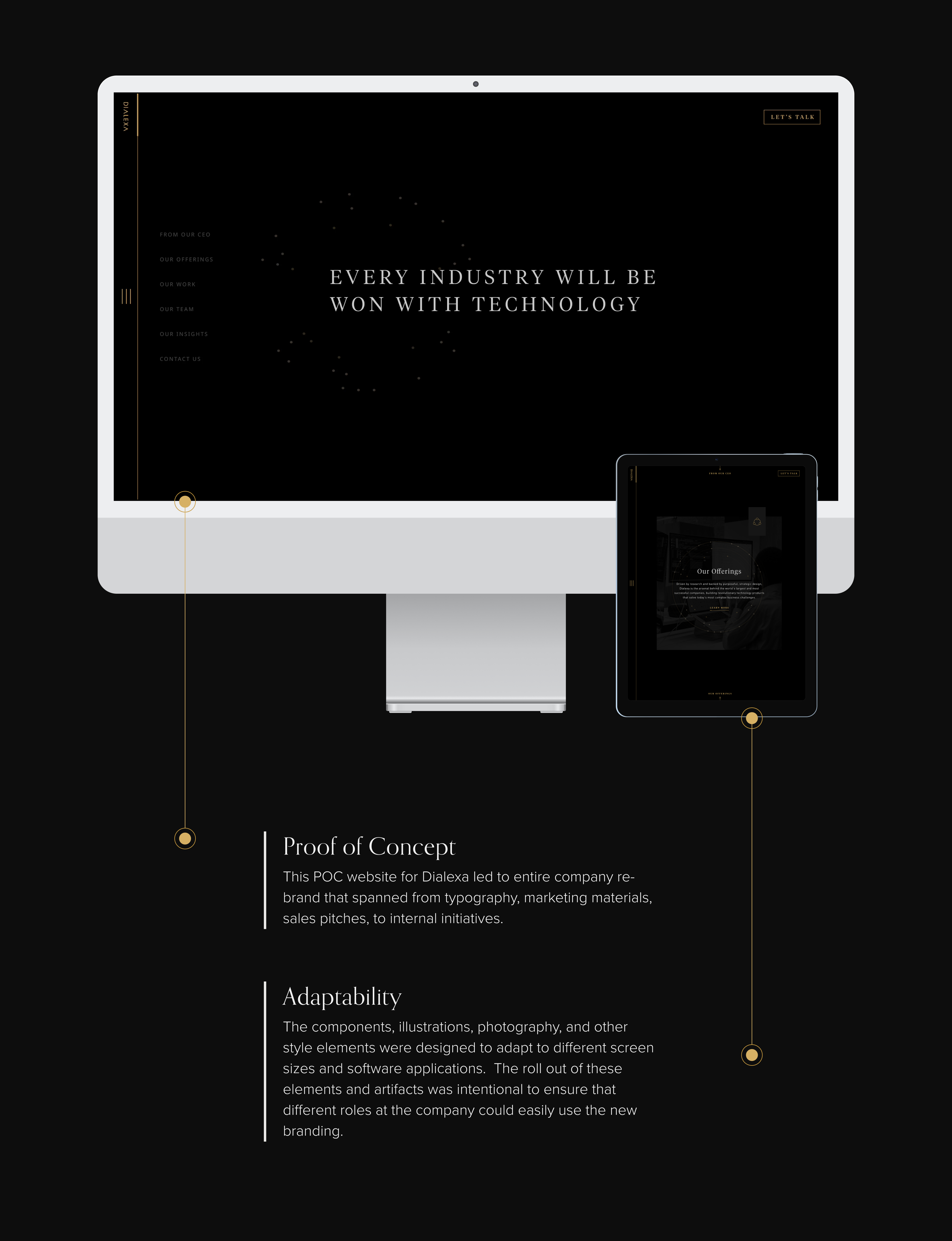 Dialexa POC animation design dialexa homepage left navigation tech company transitions ui ux web web design website