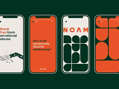 NOAM - Brand identity brand brand identity branding green logo logotype social media stories