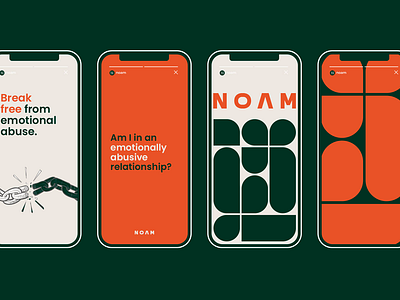 NOAM - Brand identity brand brand identity branding green logo logotype social media stories