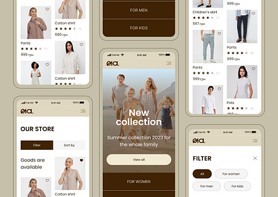 Website of Family Fashions design figma graphic design logo platform ui website