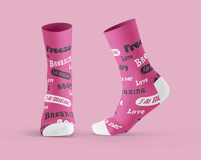 Text style socks design apparel branding clothing design graphic design illustration logo logo design logodesign logotype socks socks design socksdesign ui vector
