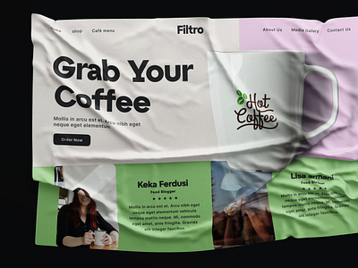 Coffee header Design best header best landing page best ui coffe website coffe website ui coffee header coffee landing page coffee ux coffee website design drink website e commerce website figma design landing page ui ux website ui