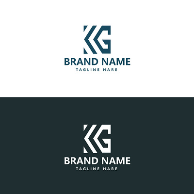 Unique Letter KG Logo technology