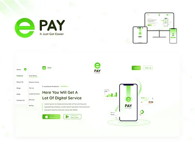 E-Pay A Cutting-Edge App Website Design Showcase appdesign applandingpage appui creativedesign digitalexperience digitalproduct interactivedesign mobileappdesign moderndesign responsivedesign saasdesign techinnovation uiinspiration uiuxdesign userexperience userinterface webappdesign webdesigninspiration webdevelopment websitedesign