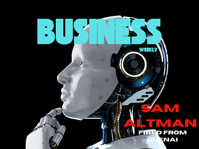 Business Magazine Cover | Tech | Openai abode xd ai altman branding canva cover design graphic design illustration logo magazine openai sam sam altman startup tech ui ux