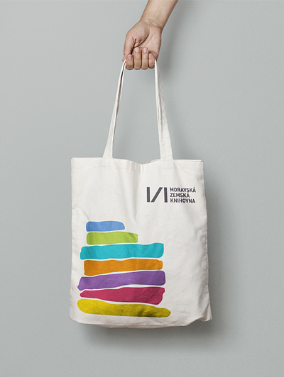 Promotional items for the Moravian Library branding colors design graphic design library promotional item