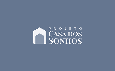 Logo Design Projeto Casa dos Sonhos branding dreams graphic design house landing page logo logo design logotype pastel colors web design