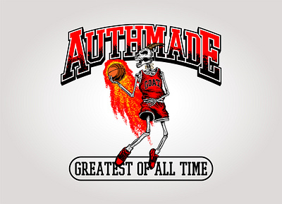 Authmade GOAT T-Shirt Print Design caricature cartoons design graphic design illustration t shirt design vector