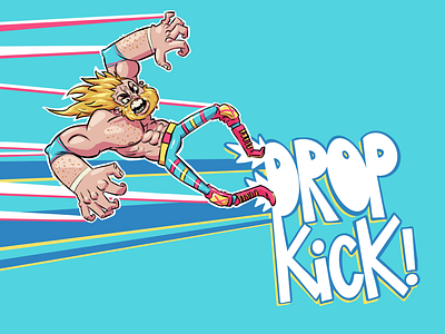 Drop kick. 2d concept art digital art graphic design illustration