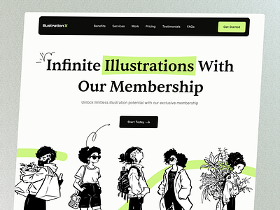 Agency Website Hero Section agency animation branding design graphic design hero section illustration illustrations landing page logo modern product design saas ui ui inspiration ux visual design web design webflow website design