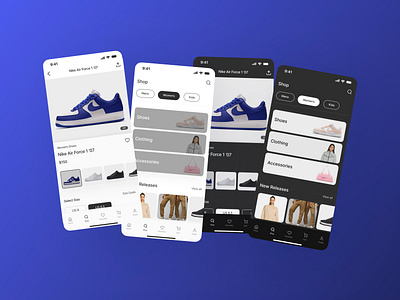 Feetz Sneakers E-Commerce App / Daily UI #6 app appdesign blue branding casual design e commerce figma graphic design illustration ios logo nike shoes sneakers sports ui uidesign ux uxdesign
