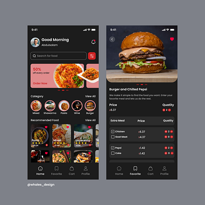 Food App - Concept fi figma ui