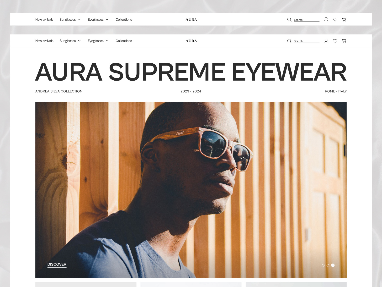 Eyewear Hero Section by Fedi Chaouch on Dribbble