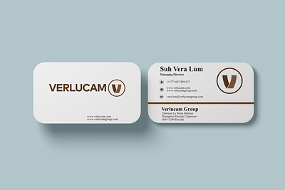 Business card Verlucam. branding design graphic design illustration logo typography vector