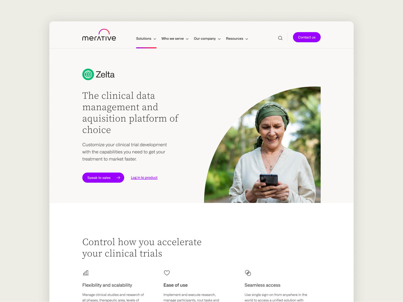 Merative Website design design systems healthcare website