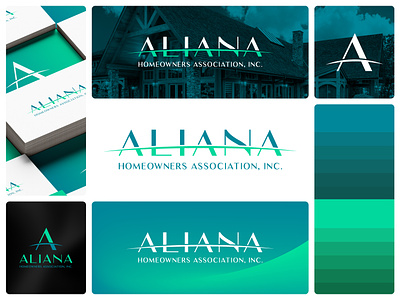 Aliana Homeowners Association Logo Design a branding design graphic design home house letter a lettermark logo typography vector wordmark