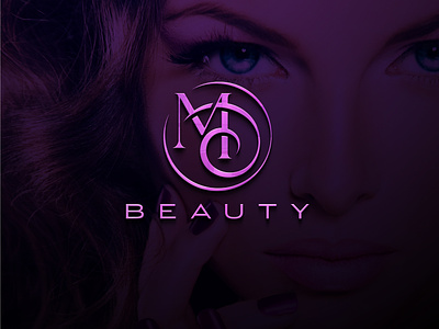 Beauty Cosmetics Logo Design acronym beauty branding colorful cosmetics design feminine graphic design initials lettermark logo md minimal minimalistic modern monogram typography vector women