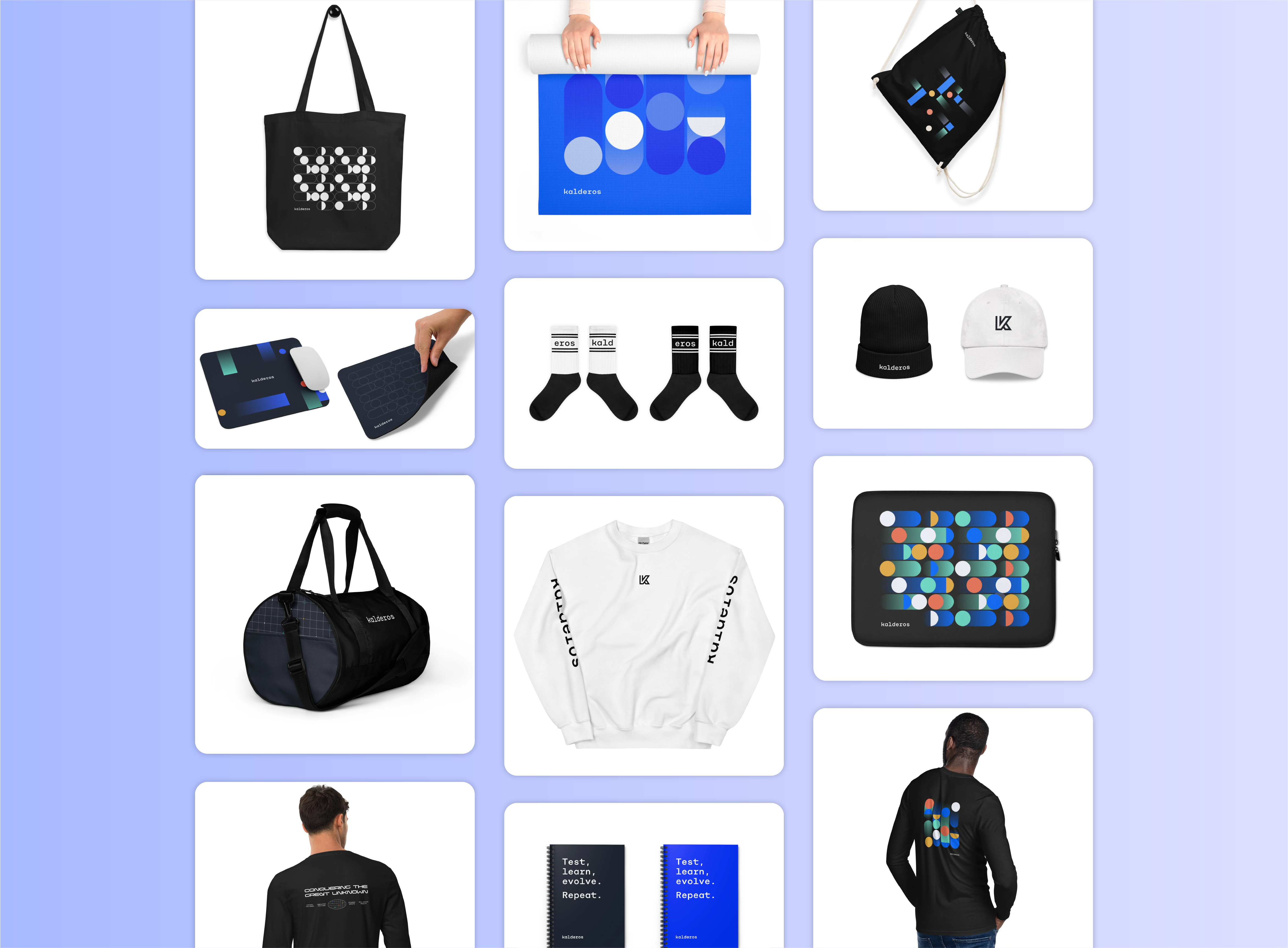 Kalderos Swag branding graphic design illustration swag