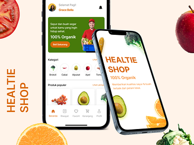 Healtie Shop Apps app mobileapp mobiledesign ui