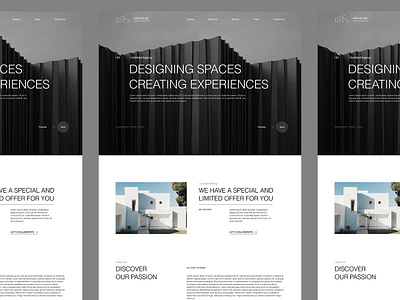 Architecture Landing Page architecture design keynote powerpoint ui web