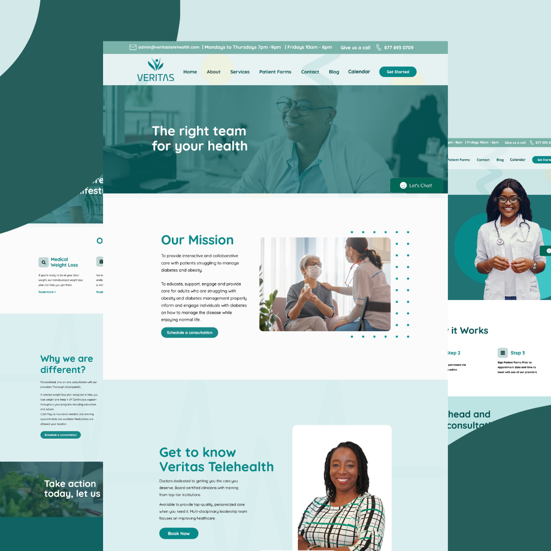 Veritas Telehealth - Remote Health Service brand identity brand tone branding design graphic design health identity illustration logo mobile mobiledesign product design ui uidesign ux uxdesign vector webdesign website website design