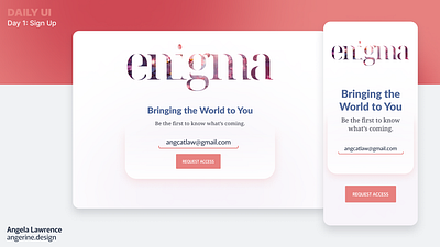 [Daily UI] Day 1: Sign Up Form app brand design branding daily ui daily ui challenge design design challenge form form design graphic design interface design logo portfolio typography typography design ui ui challenge user interface web design website