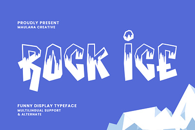 Rock Ice Funny Display Typeface animation branding font fonts graphic design logo nostalgic