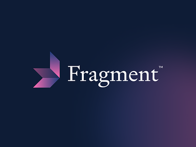 Fragment crypto design fragment illustration logo concept logo design logo designer logotype mark nft web 3.0