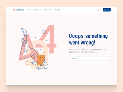 404 Page 404 page error page ui ui ux website