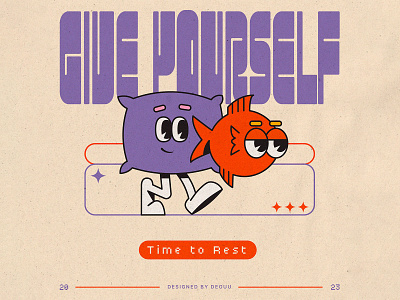 Give Yourself Time to Rest design trends graphic design graphic design inspiration graphic reference grapic planet illustrator inspo itsnicethat layout design magazine design motion graphics poster art poster inspo poster maker posterwall print print is not dead purple gradient retro poster trend design