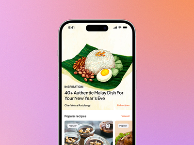 DISHDISCOVERY - Recipe App design challenge food app mobile app product design challenge recipe app ui